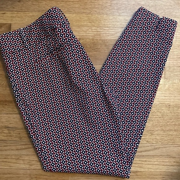 Red and blue patterned pants - Picture 2 of 5